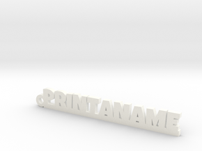 PRINTANAME Keychain Lucky in Natural Sandstone