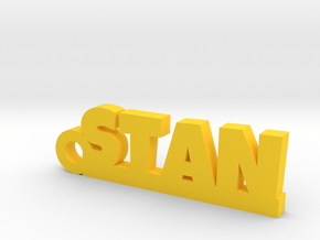 STAN Keychain Lucky in Yellow Processed Versatile Plastic