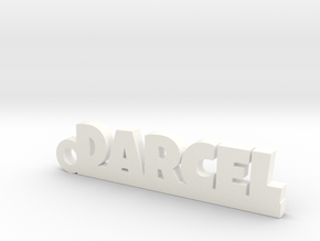 DARCEL Keychain Lucky in White Processed Versatile Plastic