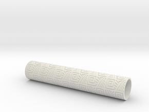 Rolling Pin Sleeve Maxico City 3d in White Natural Versatile Plastic