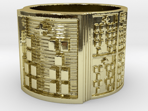 IKAROSO Ring Size 14 in 18k Gold Plated Brass