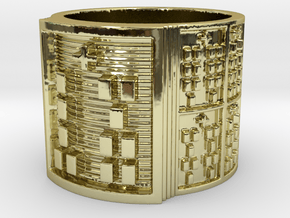 IKAOGUNDA Ring Size 11-13 in 18k Gold Plated Brass: 12 / 66.5