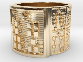 OTRUPONKOSO Design Ring Size 14 in 14K Yellow Gold