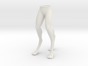 Arex Legs 1:6 scale in White Natural Versatile Plastic