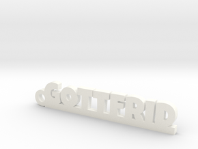 GOTTFRID Keychain Lucky in White Processed Versatile Plastic