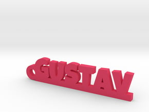 GUSTAV Keychain Lucky in Pink Processed Versatile Plastic
