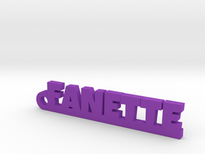 FANETTE Keychain Lucky in Purple Processed Versatile Plastic