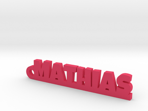 MATHIAS Keychain Lucky in Pink Processed Versatile Plastic