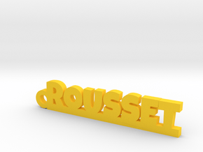 ROUSSET Keychain Lucky in Yellow Processed Versatile Plastic