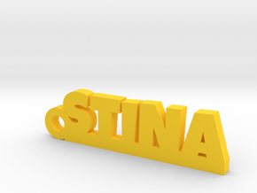 STINA Keychain Lucky in Natural Brass
