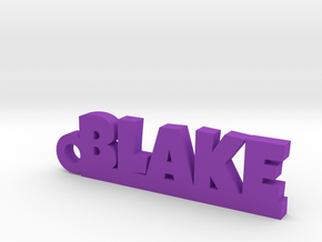 BLAKE Keychain Lucky in Purple Processed Versatile Plastic