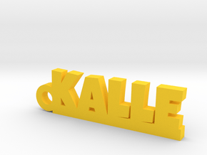 KALLE Keychain Lucky in Polished Bronzed Silver Steel