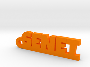 SENET Keychain Lucky in Orange Processed Versatile Plastic