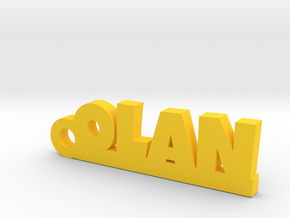 OLAN Keychain Lucky in Yellow Processed Versatile Plastic