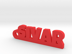SIVAR Keychain Lucky in Red Processed Versatile Plastic