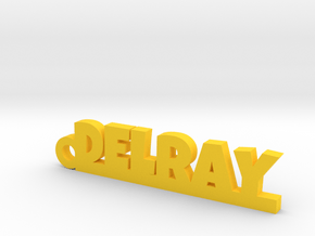 DELRAY Keychain Lucky in Yellow Processed Versatile Plastic