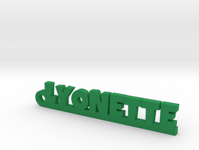 LYONETTE Keychain Lucky in Green Processed Versatile Plastic