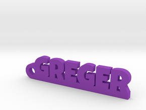 GREGER Keychain Lucky in Natural Brass