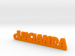 LUCIANDA Keychain Lucky in Orange Processed Versatile Plastic