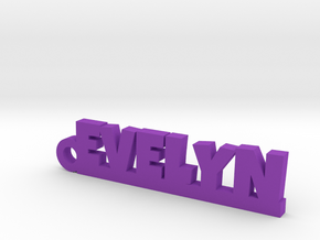EVELYN Keychain Lucky in Purple Processed Versatile Plastic