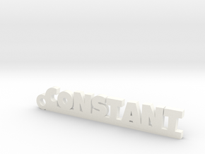 CONSTANT Keychain Lucky in White Processed Versatile Plastic