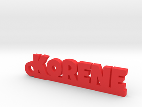 KORENE Keychain Lucky in Red Processed Versatile Plastic