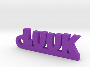 LUUK Keychain Lucky in Purple Processed Versatile Plastic