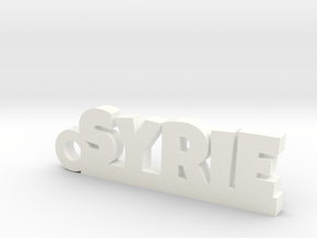 SYRIE Keychain Lucky in White Processed Versatile Plastic