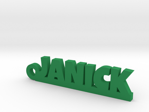 JANICK Keychain Lucky in Natural Brass