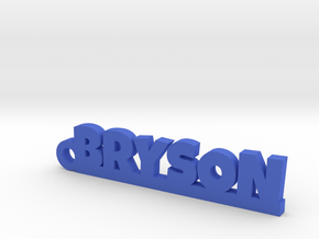 BRYSON Keychain Lucky in Polished Bronzed Silver Steel