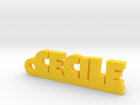 CECILE Keychain Lucky in Yellow Processed Versatile Plastic