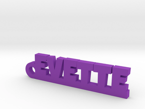 EVETTE Keychain Lucky in Purple Processed Versatile Plastic