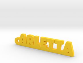 ARLETTA Keychain Lucky in Yellow Processed Versatile Plastic