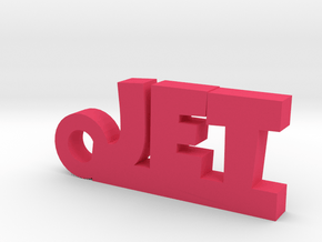 JET Keychain Lucky in Pink Processed Versatile Plastic