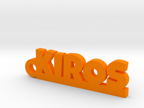 KIROS Keychain Lucky in Orange Processed Versatile Plastic