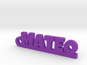 MATEO Keychain Lucky in Purple Processed Versatile Plastic