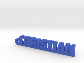 CHRISTIAN Keychain Lucky in Blue Processed Versatile Plastic