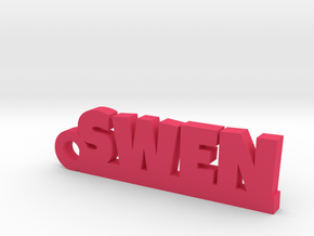 SWEN Keychain Lucky in Pink Processed Versatile Plastic