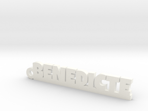 BENEDICTE Keychain Lucky in White Processed Versatile Plastic