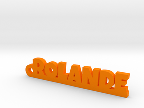 ROLANDE Keychain Lucky in Orange Processed Versatile Plastic