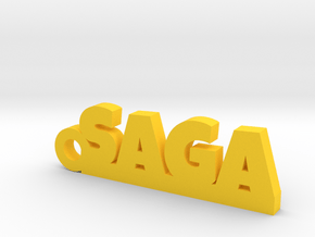 SAGA Keychain Lucky in Yellow Processed Versatile Plastic