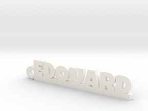 EDOUARD Keychain Lucky in White Processed Versatile Plastic