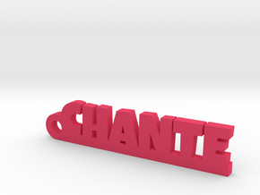 CHANTE Keychain Lucky in Pink Processed Versatile Plastic