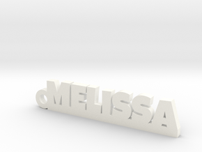 MELISSA Keychain Lucky in Polished Bronzed Silver Steel