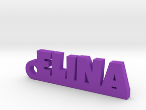 ELINA Keychain Lucky in Purple Processed Versatile Plastic