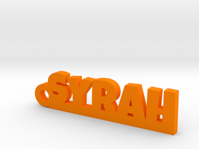 SYRAH Keychain Lucky in Orange Processed Versatile Plastic