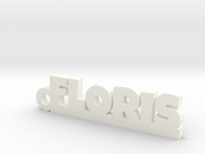 FLORIS Keychain Lucky in Natural Silver