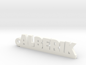 ALBERIK Keychain Lucky in White Processed Versatile Plastic