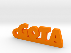 GOTA Keychain Lucky in Orange Processed Versatile Plastic