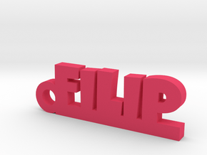 FILIP Keychain Lucky in Pink Processed Versatile Plastic